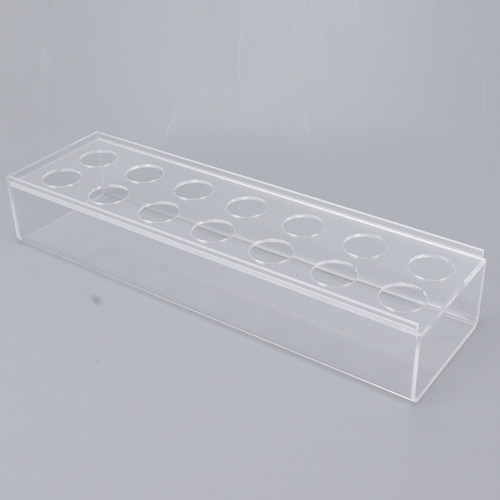 Vaso De Acrílico, Retangular Transparente, Elegante, Peça Ce