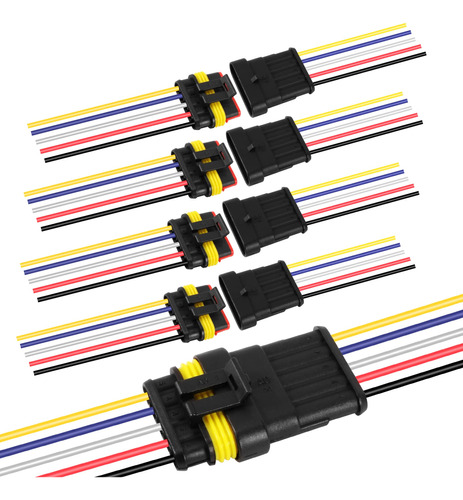 G Conector De Cable Electrico Macho Hembra De 5 Pines, Desco