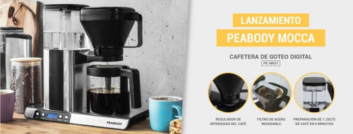 Imagen 7 de 8 de Cafetera Electrica Peabody Pe-mk01 Timer Display Anti Goteo