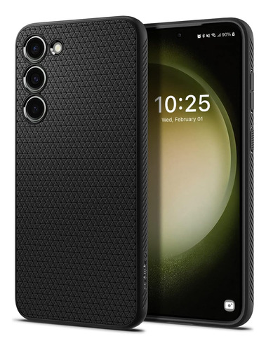 Funda Spigen Liquid Air Para Galaxy S23 Negro Mate