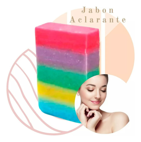 Jabón Arcoiris Tailandés Arroz Colágeno Vitamina E Aclarante
