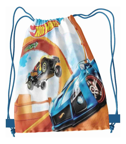 50 Morralitos Personalizados Dulceros Hot Wheels Np