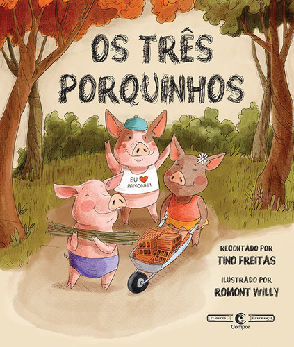 Os Três Porquinhos, De Tino Freitas. Editora Compor, Capa Mole Em Português