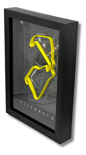 Quadro Circuito Silverstone - Deluxe Edition - Impressão 3d