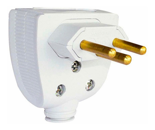 Plug Profissional Reforçado 2p+t 10a 250v Branco 615832 Pial