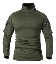 Comprar Camisa Playera Tactica Rápida Militar De Combate Ripstop Gotcha Airsoft Jersey Bolsas Espacio Para Coderas Parches Sport
