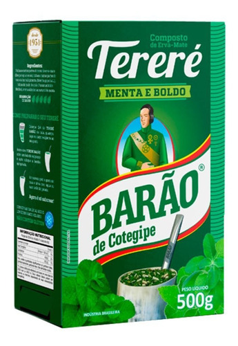 Erva Para Tereré Premium Menta E Boldo Barão Cotegipe 500g