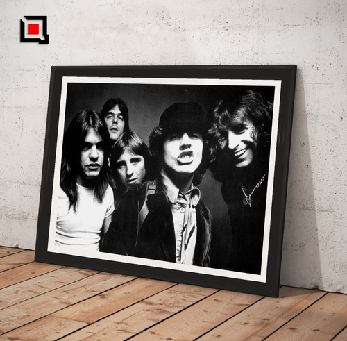 Cuadro Lamina Vidrio Poster Acdc 1979 Ac/dc 60x40