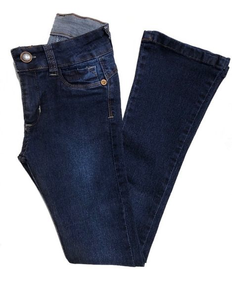 calça flare jeans juvenil