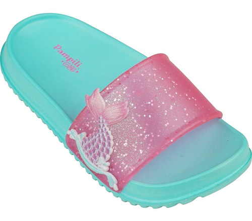 Chinelo Sereia Pampili Fun Glee Rosa/azul 707.002