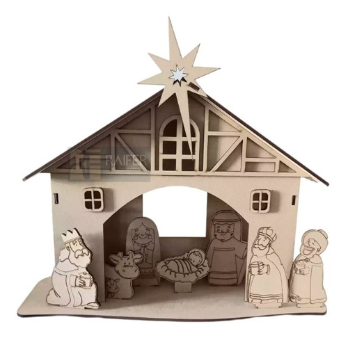 Pesebre Navideño Mdf Nacimiento