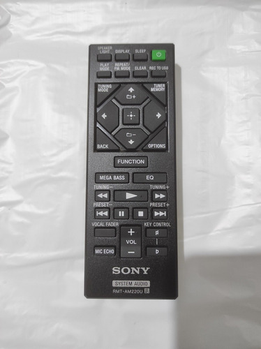 Control Remoto Sony Rmt-am220u Para Radio Equipo De Sonido