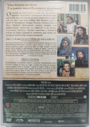 Dvd Robin Hood - O Príncipe Dos Ladrões Dvd Duplo Lacrado