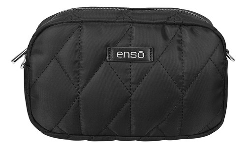 Bolsa Crossbody Enso Mujer Eb244116cbb Negro Acabado de los herrajes Níquel Diseño de la tela Liso