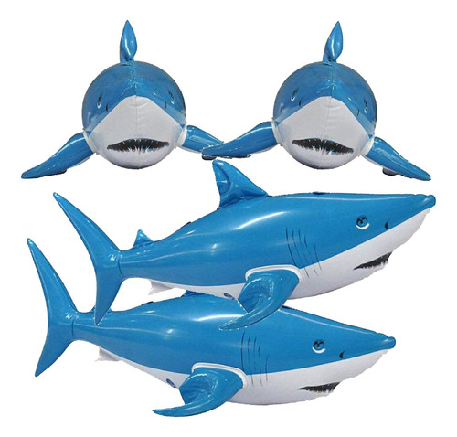 Jet Creations - Animales Inflables, Tiburon De 61 Cm De Larg