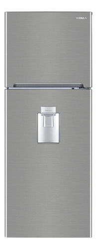 Refrigerador auto defrost Winia DFR-40515GGDX glam silver con freezer 396L 127V
