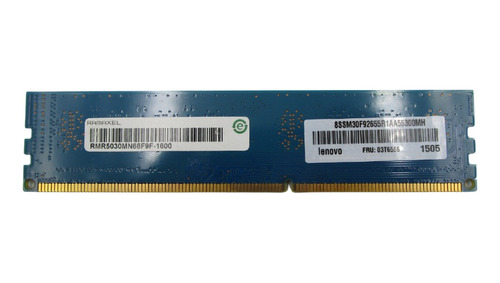 Memoria Ramaxel 4gb 1rx8 Pc3l-12800u-11-13-a1 Rmr5030mn68f9f (Usado)