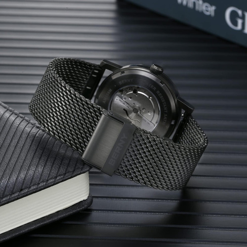 Berny Reloj Automático Clásico Para Hombres Reloj De Pulsera