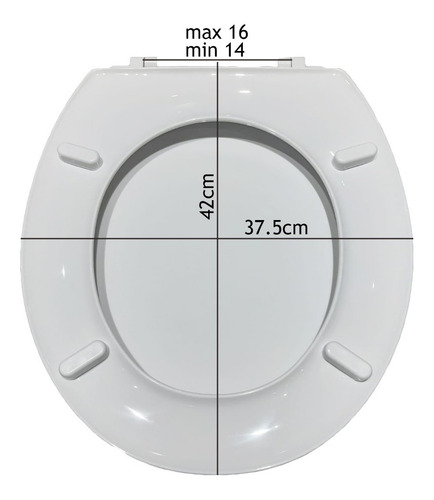 Asiento De Inodoro Ferrum Polipropileno Redondo Tsp Reforzad