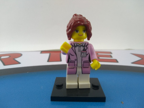 Lego Secretária Rosa Brinquedo Bloco