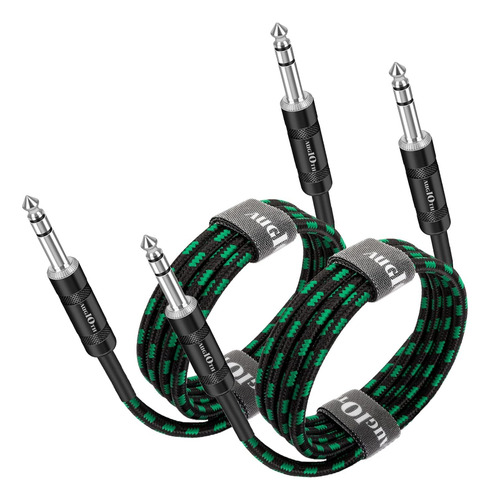 Augioth 1/4 Trs Cable 3ft 2pack, Balance 6.35mm Trs Plug,...