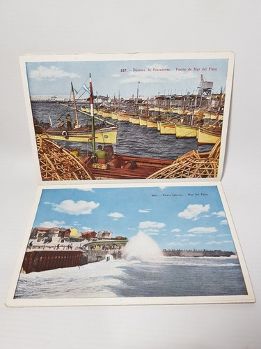 Antiguas Postales Mar Del Plata Lote X 15 Mag 57007 (Usado)