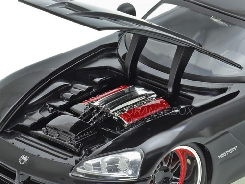 Letty's Dodge Viper Srt 10 Rapidos Y Furiosos 1:32 Jada Color Negro