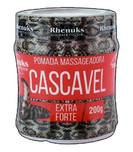 Pomada Massageadora Cascavel C/ 2 Iténs 200gr