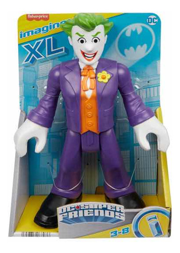 Figura Imaginext Dc Super Friends El Joker Xl - 25cm