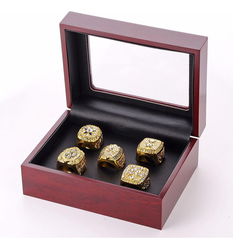 C Nfl Dallas Cowboys 5 All-time Campeonato Anillos De Oro