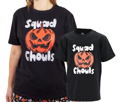 Camisas Familiares De Halloween A Juego Squad Ghouls (xlr, N