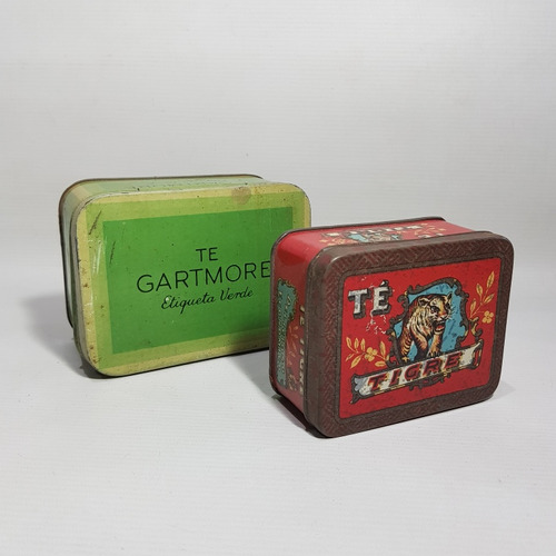 Antiguas Latas Te Tigre Y Gartmore Lote X 2 Mag 61926