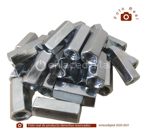 Imagen 6 de 9 de Cople Hexagonal Grambel 3/8 Varilla Roscada Ch38