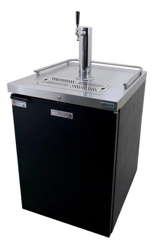 Dispensador Refrigerado En Vinil Negro Asber Addc-23 Hc