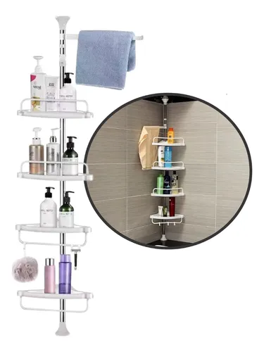 Organizador Esquinero Multifuncional Ducha Y Baño 4 Niveles