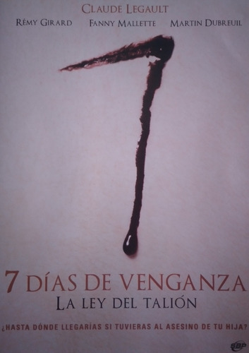 Pelìcula - Dvd - 7 Dìas De Venganza - Cinehome Originales