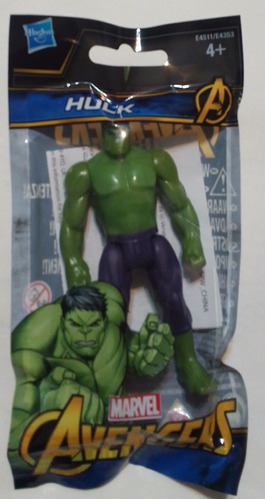 Hulk Avengers Marvel Hasbro 10 Cm Articulado - Gianmm