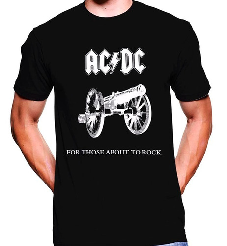 Camiseta Premium Dtg Rock Estampada Ac/dc 01