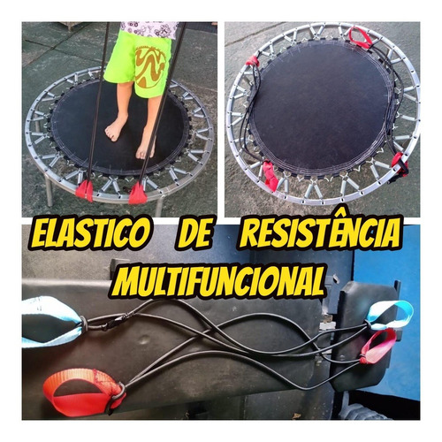 Elastico De Resistência Multifuncional Para Jump  Kit C/02