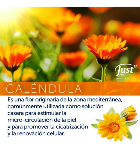 Imagen 7 de 8 de Crema Calendula 100g Swiss Just Producto Original