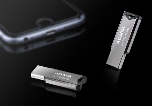 Imagen 4 de 6 de Memoria Usb Adata Uv350 64gb Usb3.2 Acabado Metal Brillante