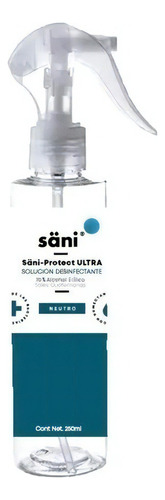 Säniprotect Ultra Spray 250ml Base Sales Cuaternarias Y 70%a Fragancia Neutro