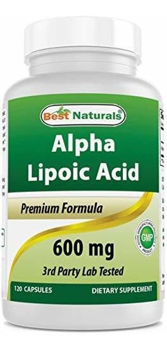 Suplemento - Best Naturals Ácido Alfa Liopic 600 Mg 120 Coun