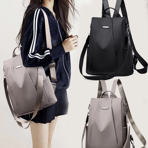 I Mochila Oxford Impermeable Para Mujer, Antirrobo C