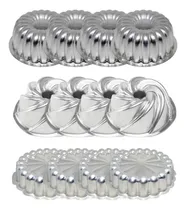 Comprar Kit 12x Formas Bolo Mini Assadeiras Bolo Pudim Tortas