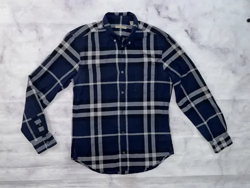 Camisa burberry azul sale
