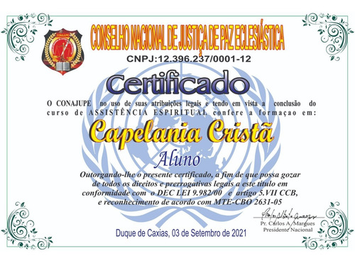 Imagem 2 de 3 de Curso De Capelania