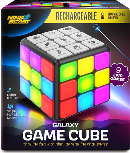 Cubo Galaxy Game Cube/9 Juegos De Cerebro Y Memoria 6a12 Año