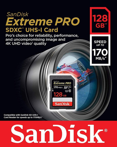 Imagen 2 de 9 de El Paquete De Tarjeta De Memoria Sandisk Sdxc Extreme Pro...