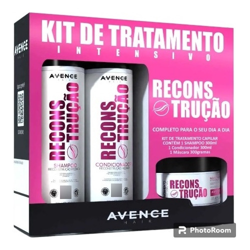 Kit De Tratamento Intensivo Reconstrução 280ml - Avence Hair